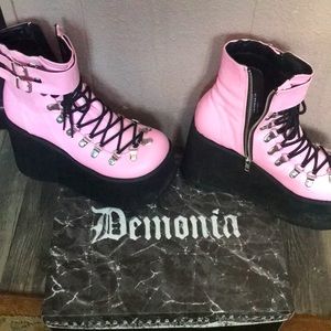 Demonia Pink platforms